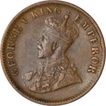 Copper Quarter Anna of King George v of Calcutta Mint of 1911.