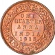 Copper One Quarter Anna of King George V of Calcutta Mint of 1913.