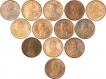 Lot of  Copper Quarter Annas of King George V of Calcutta and Bombay Mint.