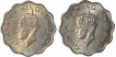 Set of Two Cupro Nickel One Anna of King George VI of Bombay Mint.