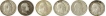 Lot of Silver Two Annas of King Edward VII of Calcutta Mint.