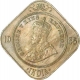 Cupro Nickel Two Annas of King George V of Bombay Mint of 1935.