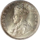 Silver Quarter Rupee of King George VI of Bombay Mint of 1936.