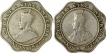 Lot of Two Cupro Nickle  four Annas of King George V  of Bombay mint of 1920.