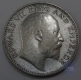 Silver Half Rupee of King Edward VII of Calcutta Mint of 1905.