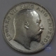 Silver Half Rupee of King Edward VII of Calcutta Mint of 1909.