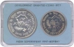 Set of Two Coins of Fifty and Ten Rupees of Bombay Mint of the year 1977.