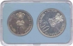 Set of Two Coins of Fifty and Ten Rupees of Bombay Mint of the year 1977.