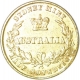 Gold Half  Sovereign of Australia of  Victoria Queen of Sydney mint 1858.