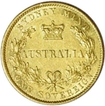 Gold Sovereign of Australia of  Victoria Queen of Sydney mint 1861.