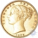 Gold  One Sovereign of Sydney Mint of Victoria Queen In 1878.