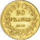 Gold Twenty France of Louis Philippe I of the year 1840.