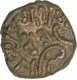 Silver Drachma Coin of Kalachuries of Mahishmati of Krishnaraja.