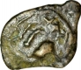 Copper Quarter Coin of Vishnukundin Dynasty.