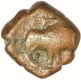 Copper Jital Coin of Devaraya II of Vijayanagara Empire.