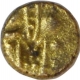 Gold Fanam Coin  of Srirangaraya III  of Vijayanagar Empire.