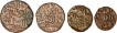 Copper Coins of Ala al din Ahmad Shah II of Bahmani Sultanate.