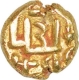 Gold Fanam Coin of Qutub Shahs of Muhammad Quli Qutub Shah of  of Golkonda Sultanate.