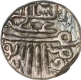 Silver Half Tanka Coin of Nasir al din Mahmud Shah I of Gujarat Sultanate.