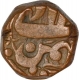 Copper Dam Coin of Akbar of Bairata Mint.