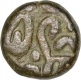 Copper Half Dam Coin of Akbar of Dogoan Mint.