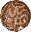 Copper Dam Coin of Akbar of Merta Mint..