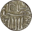 Silver Half Rupee Coin of Akbar of Mulher Mint.