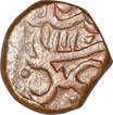 Copper Paisa Coin  of Aurangzeb Alamgir of Haidarabad Mint.