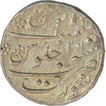 Silver one Rupee Coin of Aurangzeb Alamgir of Surat.