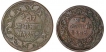 Copper Half and Quarter Anna Coin  of Shivaji Rao Holkar of Indore  State.