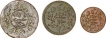 Copper Dokado and Trambiyo Coins of Khengarji III of Kutch State.