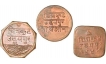 Copper Quater anna Half anna & One anna Coins  of Bhupal singh of mewar State.