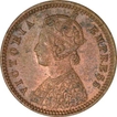 Copper One Twelfth Anna Coin of Victoria Empress of Calcutta Mint of 1893.