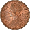 Copper One Twelfth Anna Coin of Victoria Empress of Calcutta Mint of 1894.