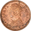 Copper One Twelfth Anna Coin of Victoria Empress of Calcutta Mint of 1895.