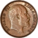 Bronze One Twelfth Anna Coin of King Edward VII of Calcutta Mint of 1909.