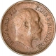 Bronze Half Pice Coin of King Edward VII of Calcutta Mint of 1907.