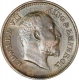 Bronze Half Pice Coin of King Edward VII of Calcutta Mint of 1910.