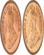 Bronze Half Pice  Coins of  King George V of Calcutta Mint.