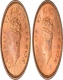 Bronze Half Pice Coins of King George VI of Calcutta Mint.