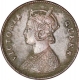 Copper One Quarter Anna Coin of Victoria Queen of Madras Mint of 1862.