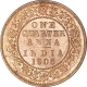 Copper One Quarter Anna Coin  of King Edward VII of Calcutta Mint of 1906.