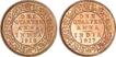 Bronze Quarter Anna Coins of King George V of  Calcutta Mint.