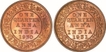 Bronze One Quarter Anna Coin of King George V of Calcutta and Bombay Mint.