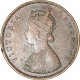 Copper Half Anna Coin  of Victoria Empress of Bombay Mint of 1877.