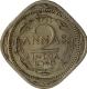 Cupro Nickel  Two Annas Coin of King George VI of Calcutta Mint of 1946.