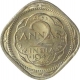 Cupro Nickel Two Annas Coin of King George VI of Bombay Mint of 1947.