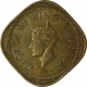 Nickel Brass Two Annas Coin of  King George VI of Bombay Mint of 1945.