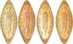 Brass  Two Annas Coins of  King George VI of Bombay Mint.