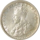 Silver Quarter Rupee Coin  of King George V of Calcutta Mint of 1919.